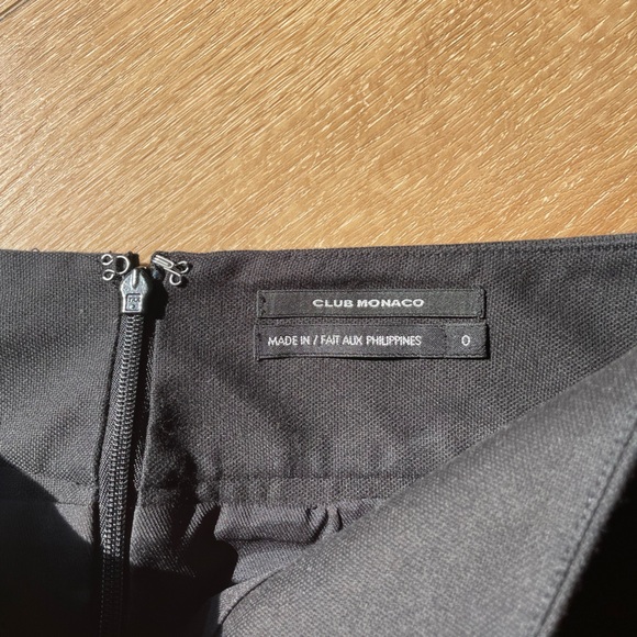 NWOT Club Monaco Black Pencil Skirt. Size 0 - Picture 5 of 10